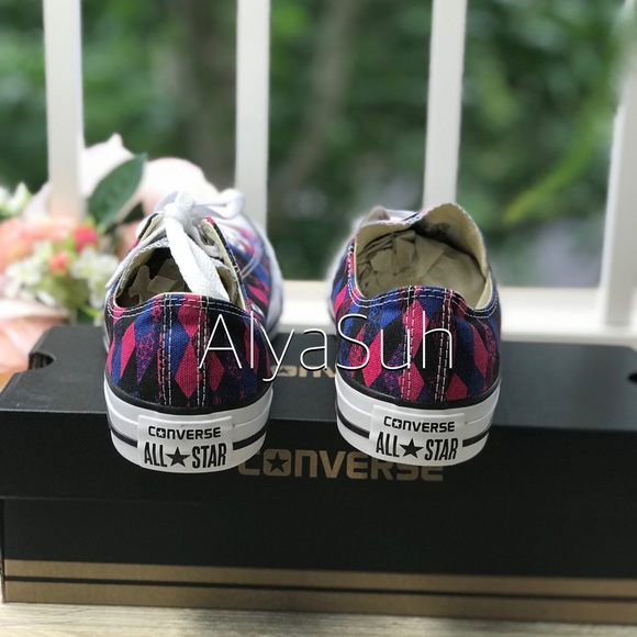 Converse Ctas OX Multi Print Blue/Pink W AUTHENTIC - Picture 5 of 7